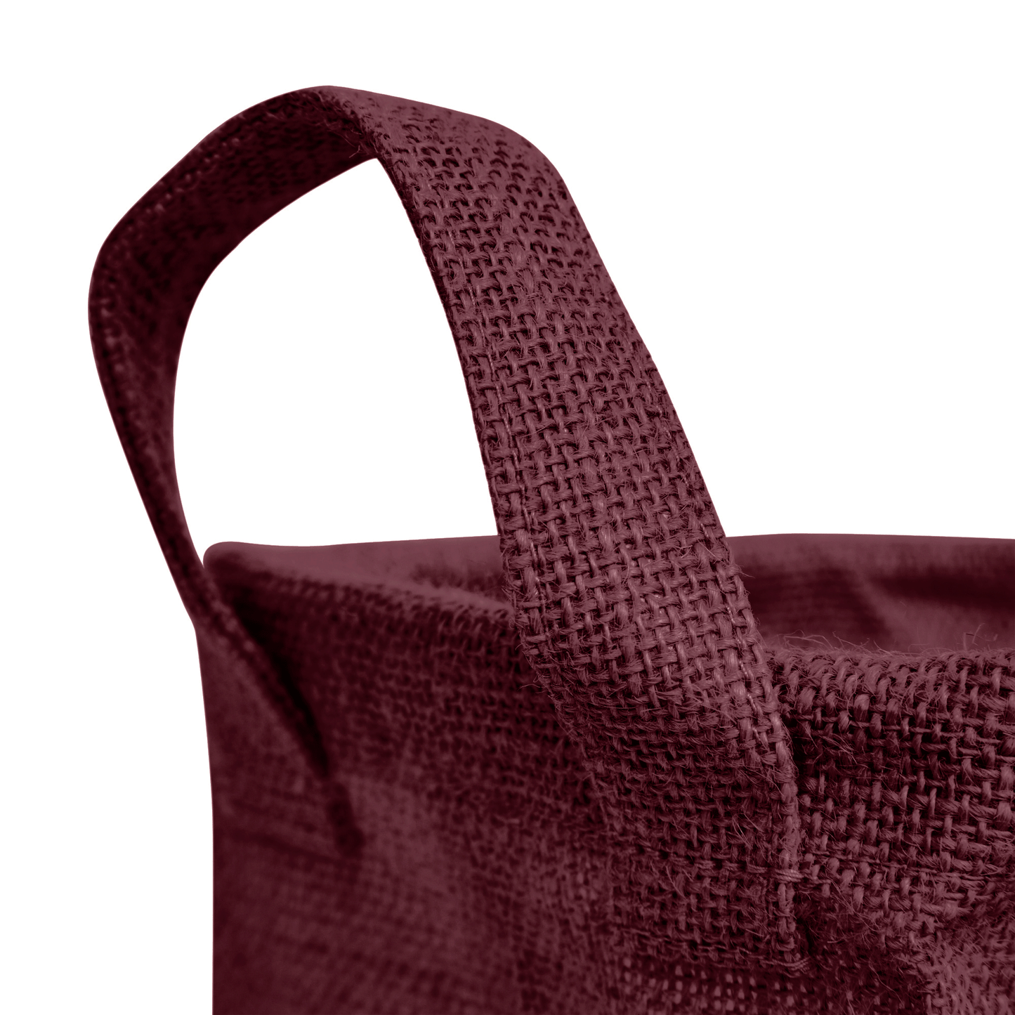 Wholesale Coloured Burlap Reusable Jute Laundry Basket  (Packs of 4)