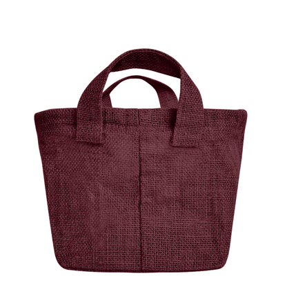 Wholesale Coloured Rectangular Burlap Jute Storage Basket (Packs of 4)
