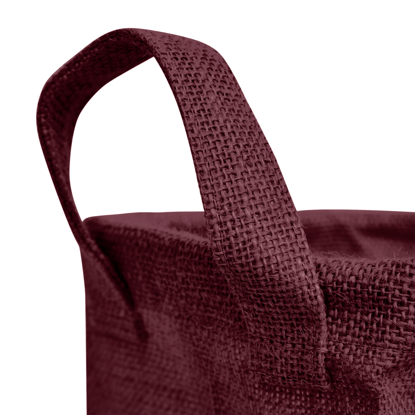 Wholesale Coloured Rectangular Burlap Jute Storage Basket (Packs of 4)