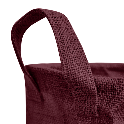 Wholesale Coloured Rectangular Burlap Jute Storage Basket (Packs of 4)