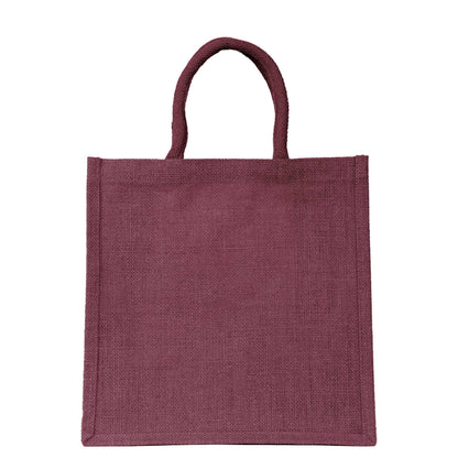 Wholesale Jute Promotional Shopping Bags – Red, Pink, Green & Orange for Gifts, Promotions & More (Packs of 4)
