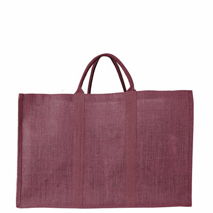 Wholesale Environmentally Friendly Jute Shopping Bags – Red, Pink, Green & Orange Burlap Totes (Pack of 4)