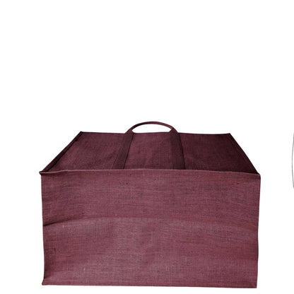 Wholesale Environmentally Friendly Jute Shopping Bags – Red, Pink, Green & Orange Burlap Totes (Pack of 4)