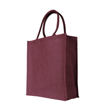Wholesale Jute Shopping Bags – Colourful Reusable Burlap Totes for Gifting, Promotions & Daily Use (Pack of 4)
