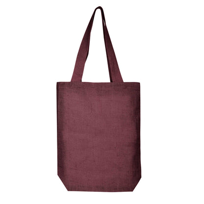 Wholesale Jute Bags for Corporate Events – Red, Pink, Green & Orange – Reusable Burlap Totes for Events & Weddings (Set of 4)