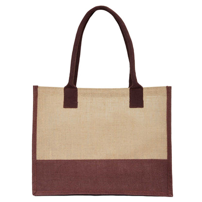 Jute Tote Bags for Wholesale – Red, Pink, Green & Orange – Burlap Bags for Shopping, Gifting & Everyday Use (Set of 4)