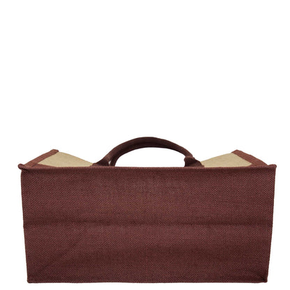 Jute Tote Bags for Wholesale – Red, Pink, Green & Orange – Burlap Bags for Shopping, Gifting & Everyday Use (Set of 4)