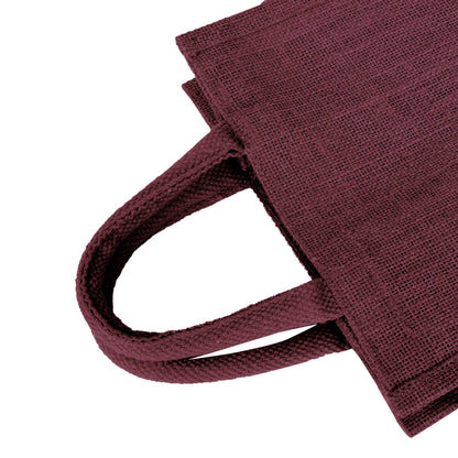 Colorful Jute Tote Bags – Wholesale Reusable Burlap Gift Bags for Shopping & Weddings (Set of 4)