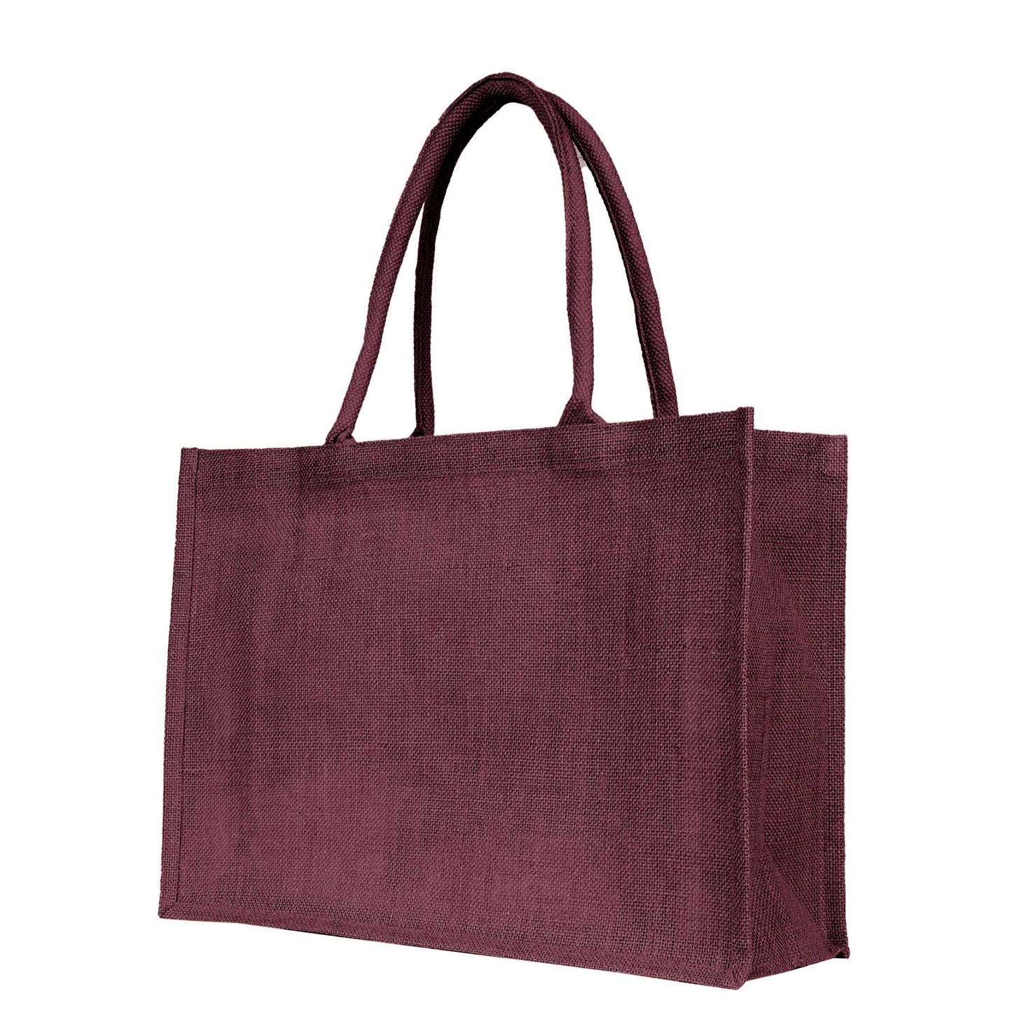 Burlap Jute Tote Bags – Vibrant Red, Pink, Green & Orange, Available for Wholesale, Travel & Weddings (Set of 4)