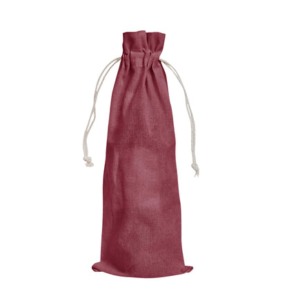 Wholesale Cotton Wine Bottle Gift Bags –Drawstring Pouches Gifting, Parties, Weddings, Christmas, New Year & Holidays (6 Pack)