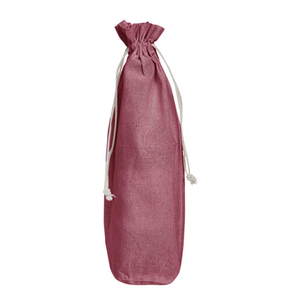 Wholesale Coloured Jute Wine Gift Pouches – Reusable Bottle Covers for Weddings & Christmas (Set of 6)