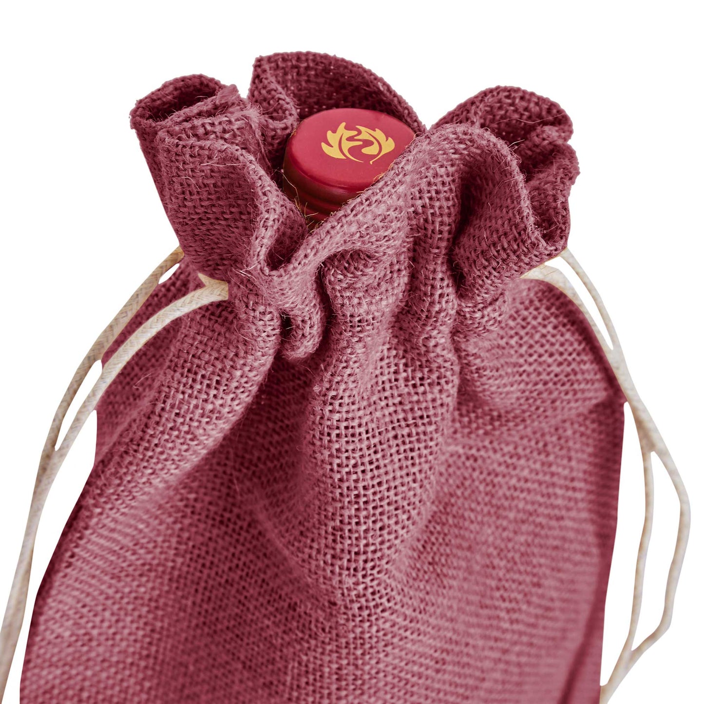 Wholesale Coloured Jute Wine Bottle Gift Pouches – Burlap Bags for Weddings & Celebrations (Set of 7)