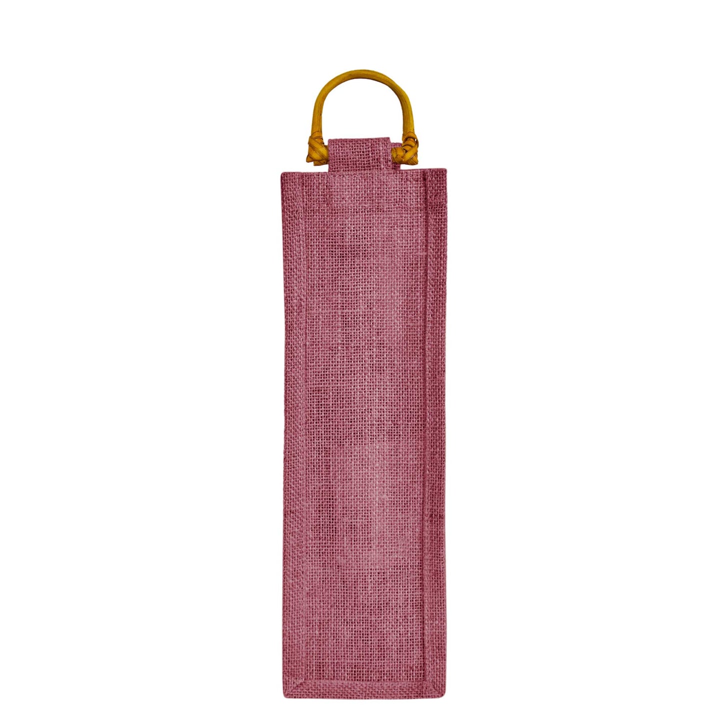 Wholesale Coloured Jute Wine Bottle Bags with Cane Handles – For Events & Gifting (Pack of 7)