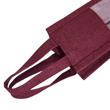 Reusable Jute Wine Gift Bags – Coloured Bottle Bags for Celebrations & Events, Wholesale (Pack of 6)