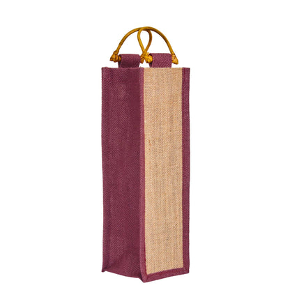 Wholesale Jute Wine Gift Bags with Cane Handles – New Year, Weddings, Birthdays, Parties, Christmas & Special Occasion (Packs of 6)