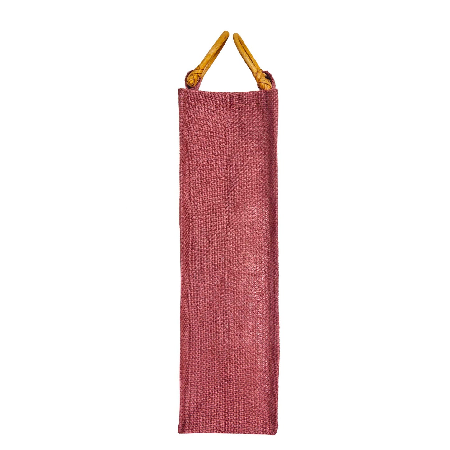 Jute Wine Gift Bags with PVC Window – Wholesale Single Bottle Carriers for Weddings & Events (Pack of 6)