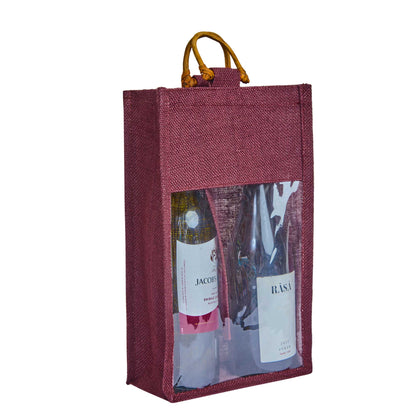 Wholesale Reusable 2-Bottle Colored Wine Tote Bags – Weddings, Birthdays, Christmas, & Special Occasions (Packs of 6)