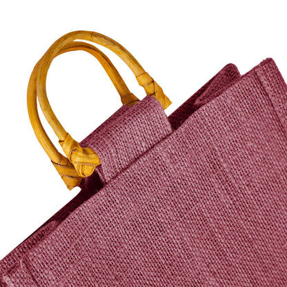 Coloured Jute Wine Burlap Gift Bags – Reusable 2-Bottle Wholesale Tote Bags, Gifting, Weddings, Parties & Holidays (Packs of 6)