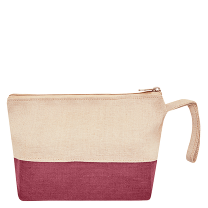 Travel Ready Travel  Jute Cosmetic Pouches Pack of 4 for Women Wholesale Supply