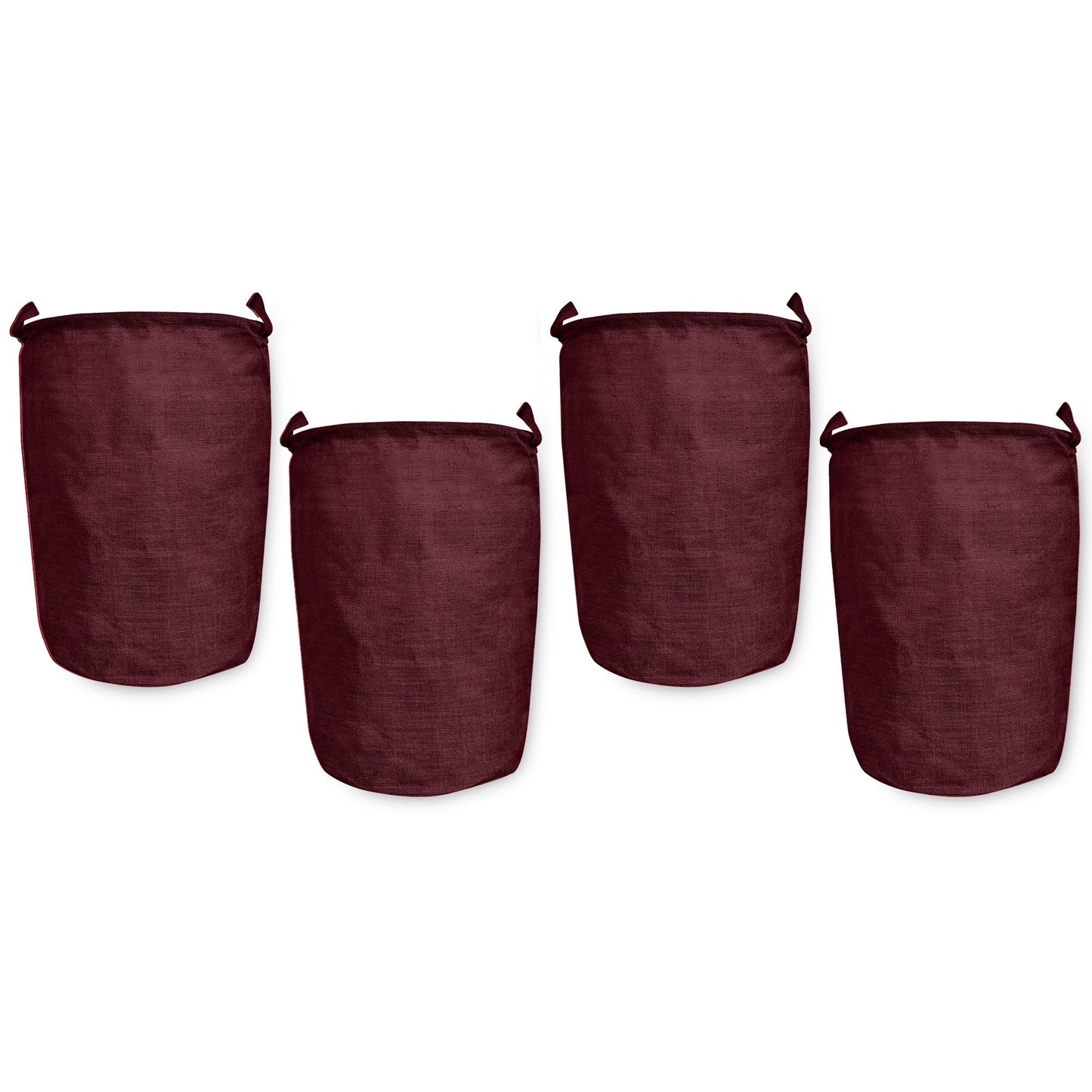 Jute Coloured Laundry Storage Baskets with Handles for Home Use(Set of 4)