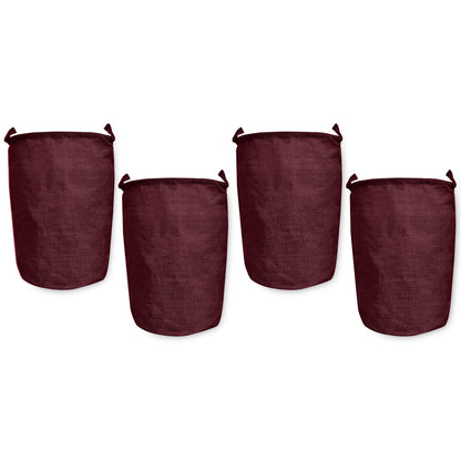 Jute Coloured Laundry Storage Baskets with Handles for Home Use(Set of 4)