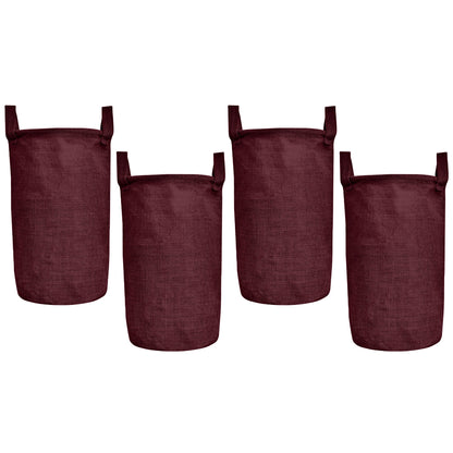 Wholesale Reusable Ecofriendly Jute Storage Bins for Home (Packs of 4)