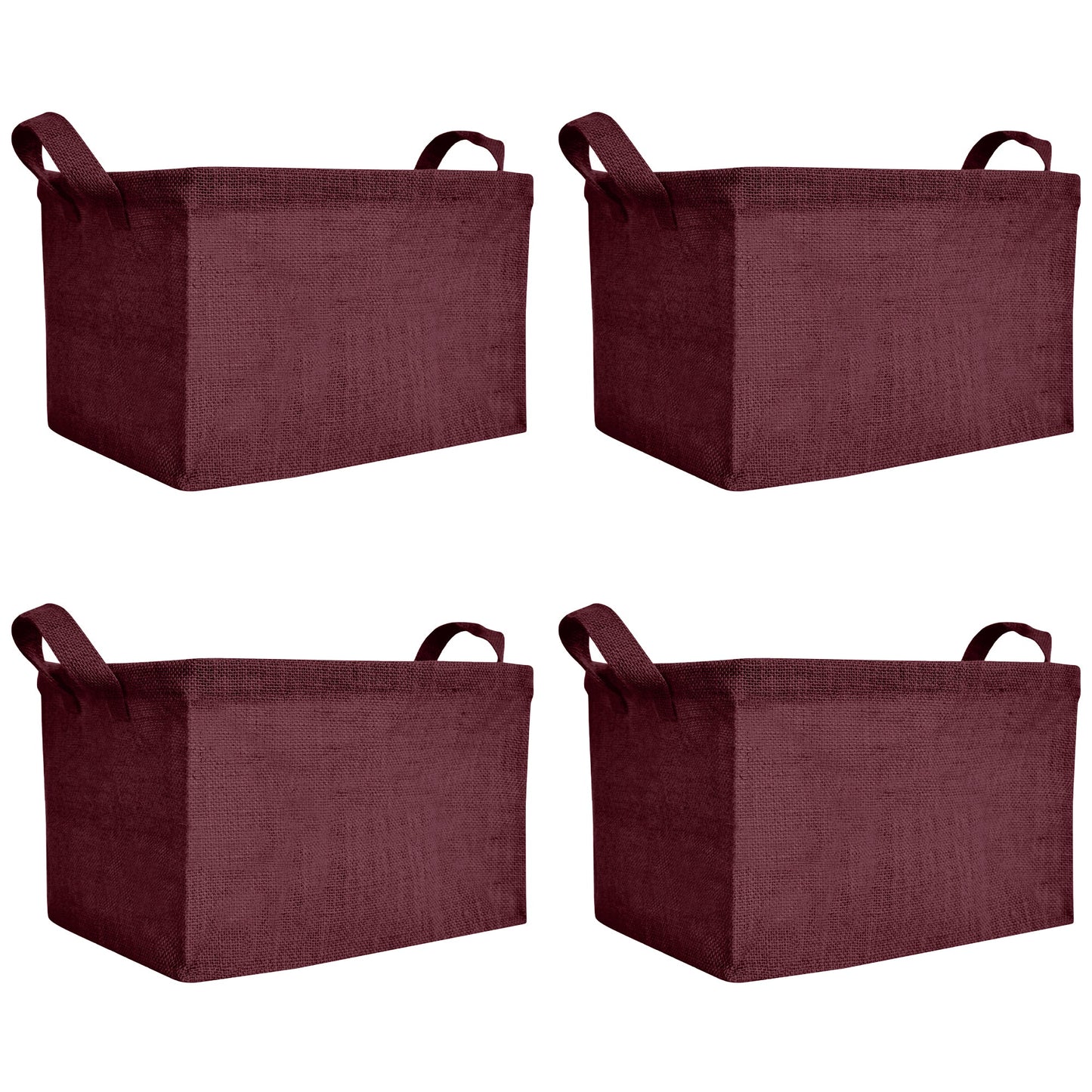 Wholesale Coloured Burlap  Reusable Jute For Mini Hampers (Packs of 4)