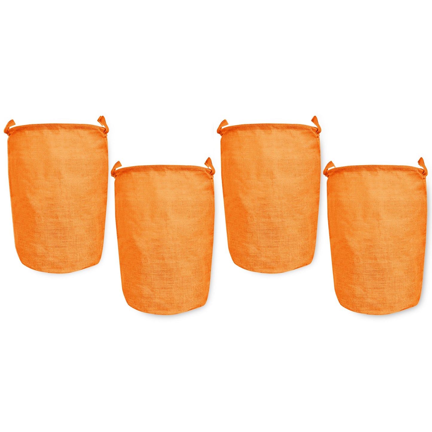 Jute Coloured Laundry Storage Baskets with Handles for Home Use(Set of 4)