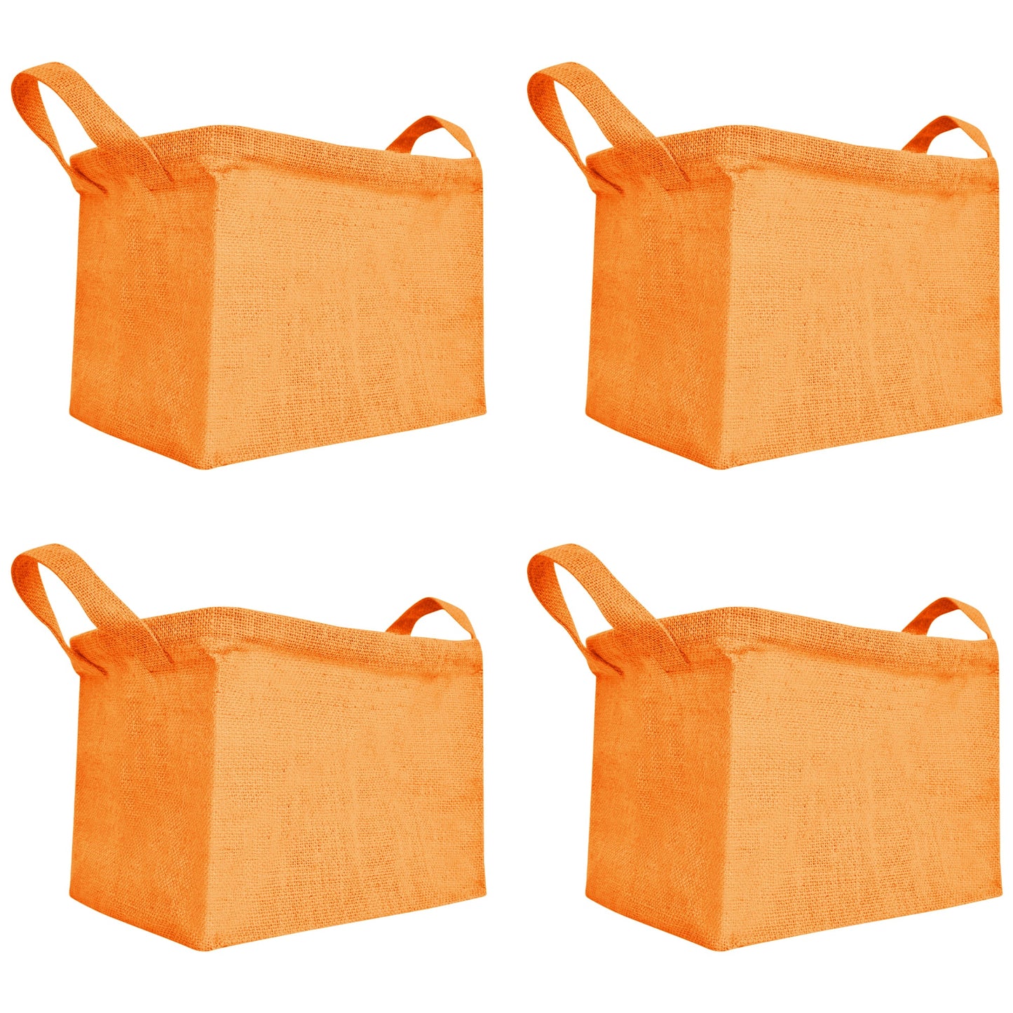 Wholesale Coloured Burlap Ecofriendly Jute Organizer Basket  (Packs of 4)