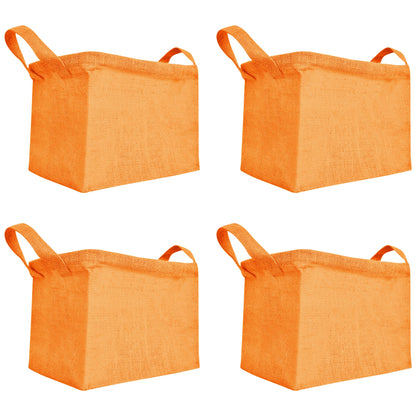 Wholesale Coloured Burlap Ecofriendly Jute Organizer Basket  (Packs of 4)