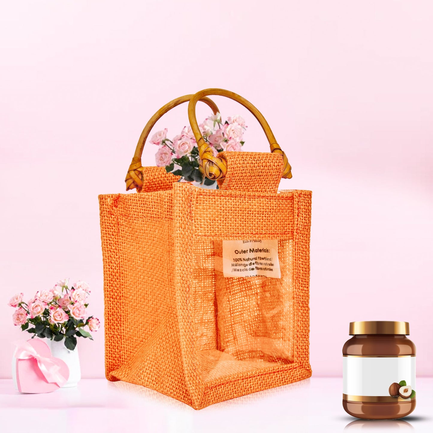 Wholesale Coloured Burlap Gift Bags for Holiday Gifts (Packs of 7)