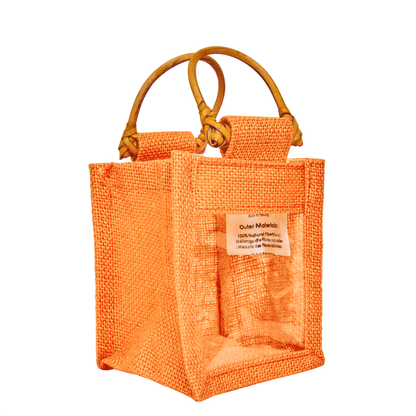 Wholesale Coloured Burlap Gift Bags for Holiday Gifts (Packs of 7)