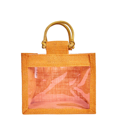 Wholesale Reusable Colourful Burlap Jute Gift Bags for Party Favours & Events (7 PCS)