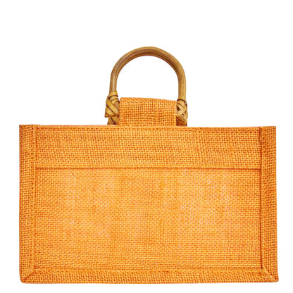 Wholesale Eco-Friendly Coloured Burlap Jute Gift Bags with Organza  (Packs of 7)
