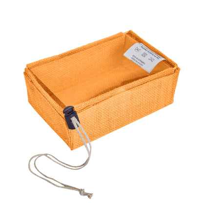 Wholesale Eco-Friendly Coloured Burlap Jute Gift Boxes with PVC Window for Events(Packs of 7)