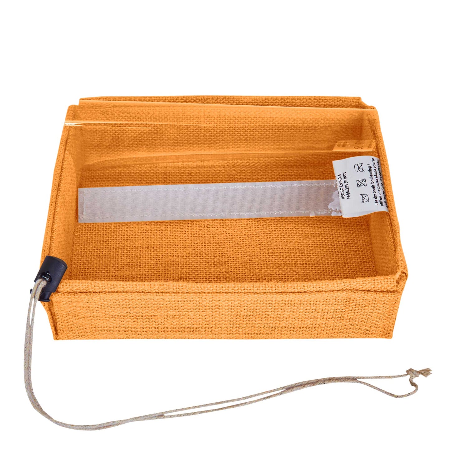 Wholesale Reusable Coloured Burlap Jute Gift Boxes with PVC Window forParty gift (Packs of 7)