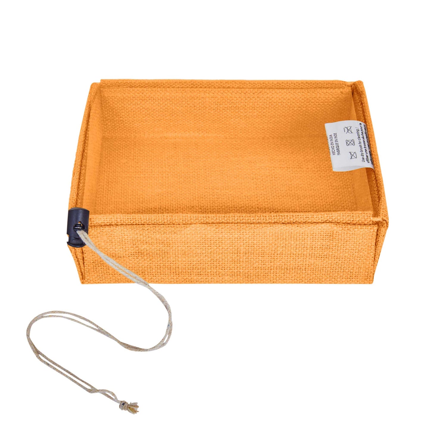 Wholesale Reusable Coloured Burlap Jute Gift Boxes with PVC Window forParty gift (Packs of 7)