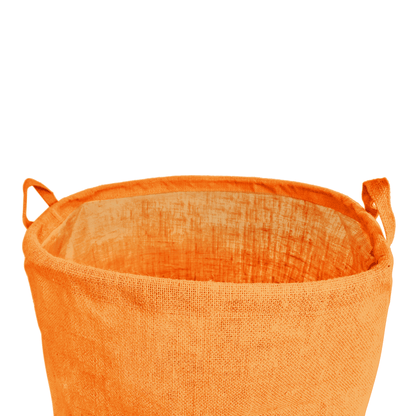 Wholesale Coloured Jute Burlap Laundry Storage Basket (Set of 4)