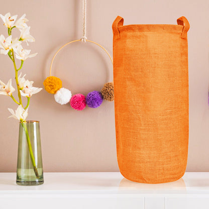 Wholesale Coloured Foldable Jute Laundry Storage Bins (Set of 4)