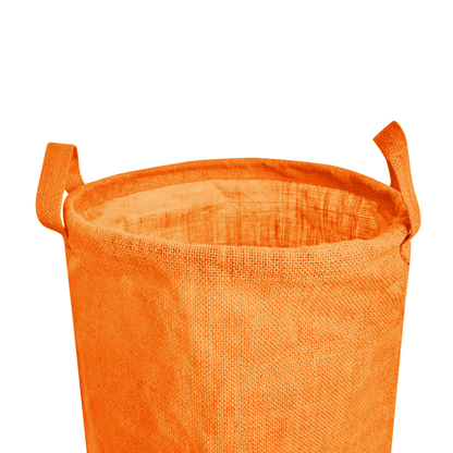 Wholesale Coloured Jute Burlap Laundry Storage Basket  (Set of 4)