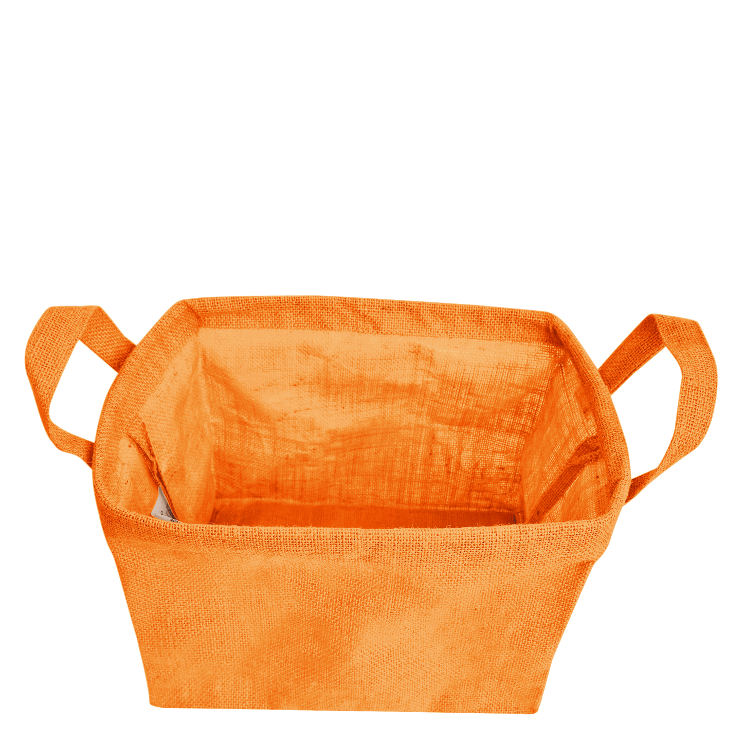 Wholesale Coloured Burlap  Reusable Jute Storage Basket  (Packs of 4)
