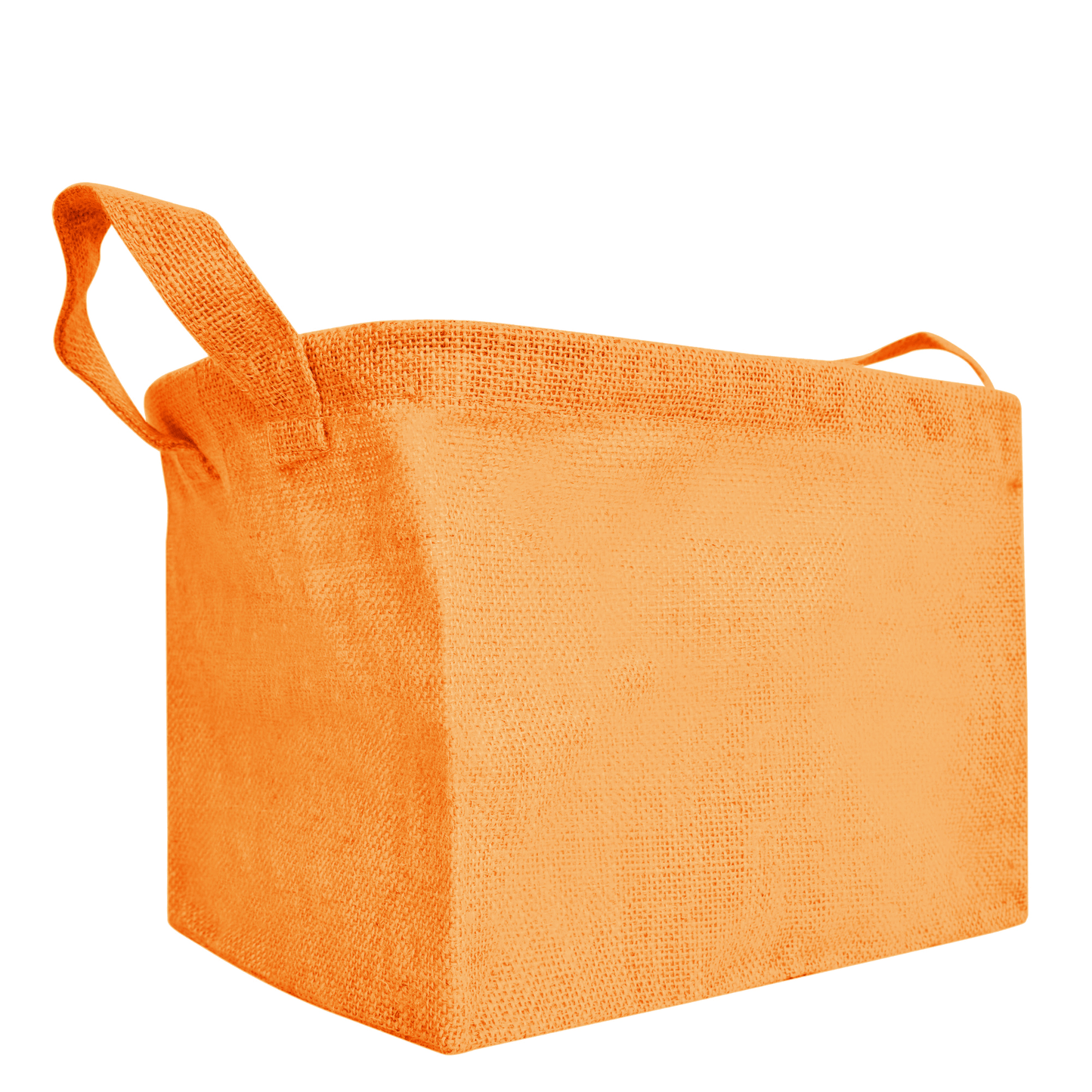 Wholesale Coloured Burlap  Reusable Jute Storage Basket  (Packs of 4)