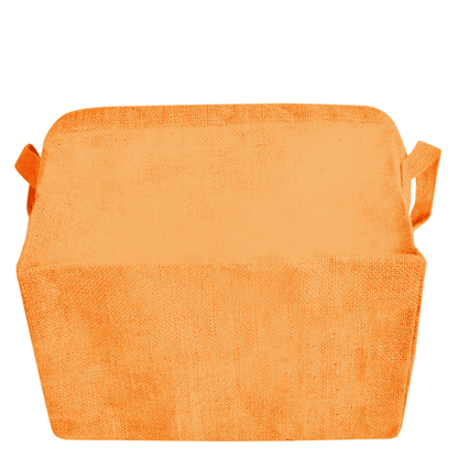 Wholesale Coloured Burlap  Reusable Jute Storage Basket  (Packs of 4)
