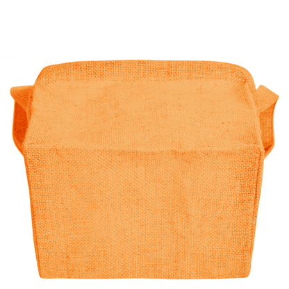 Wholesale Coloured Burlap Reusable Jute Laundry Basket  (Packs of 4)