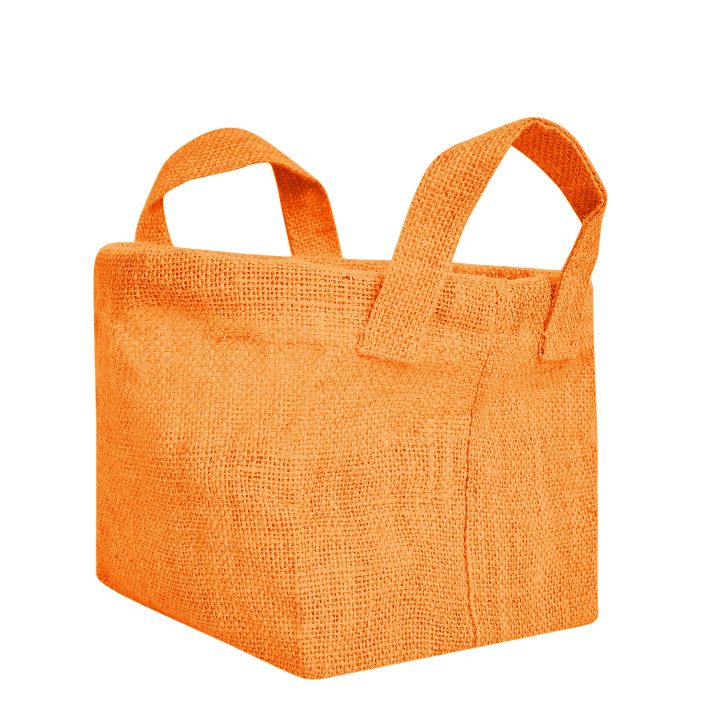 Wholesale Coloured Rectangular Burlap Jute Storage Basket (Packs of 4)