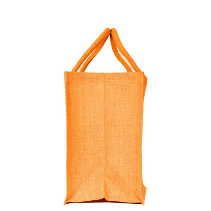 Wholesale Jute Promotional Shopping Bags – Red, Pink, Green & Orange for Gifts, Promotions & More (Packs of 4)