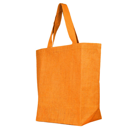 Wholesale Jute Tote Shoulder Bags – Shopping, Weddings, Promotional, Travel & DIY Gift Bags (Packs of 4)