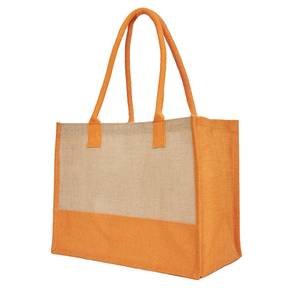 Jute Tote Bags for Wholesale – Red, Pink, Green & Orange – Burlap Bags for Shopping, Gifting & Everyday Use (Set of 4)