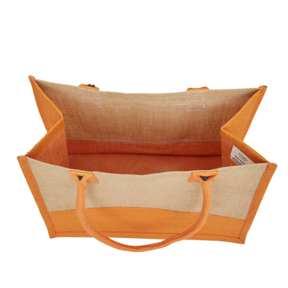 Jute Tote Bags for Wholesale – Red, Pink, Green & Orange – Burlap Bags for Shopping, Gifting & Everyday Use (Set of 4)