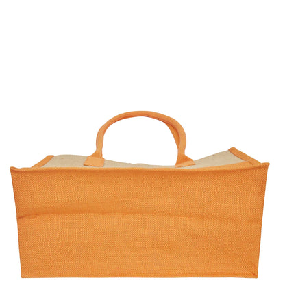 Jute Tote Bags for Wholesale – Red, Pink, Green & Orange – Burlap Bags for Shopping, Gifting & Everyday Use (Set of 4)